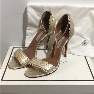 TABITHA SIMMONS gold Sandals pump 38